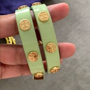 - Tory Burch leather bracelet Green ONLY!